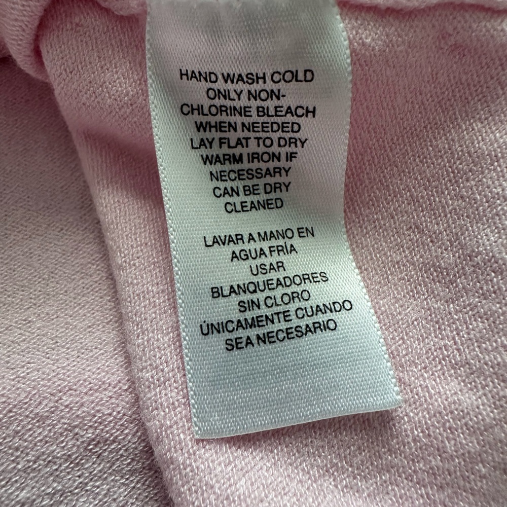 Anne Klein Pink cropped wrap sweater size XL - Picture 7 of 10